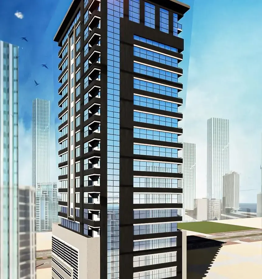 Rendering of the Al Khan Residential tower, Sharjah